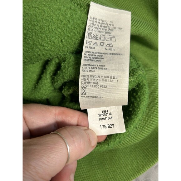 Vintage HOLLISTER GREEN 3D Lettering 1992 School Streetwear Y2K Size Small - Picture 9 of 9